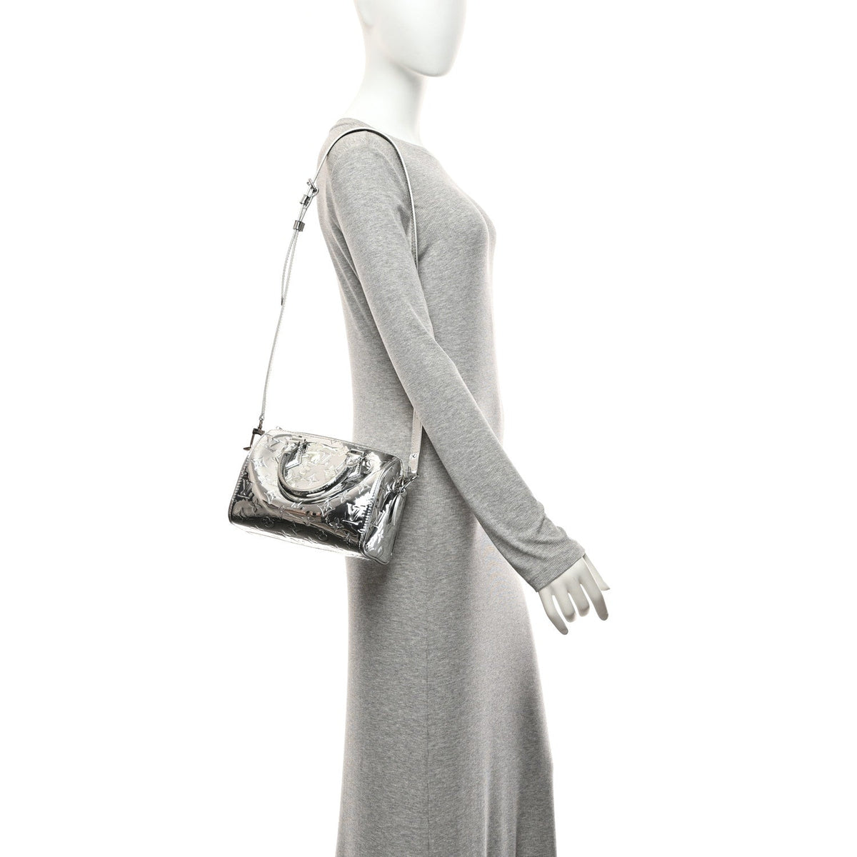 Monogram Miroir Speedy Bandouliere 20 Silver