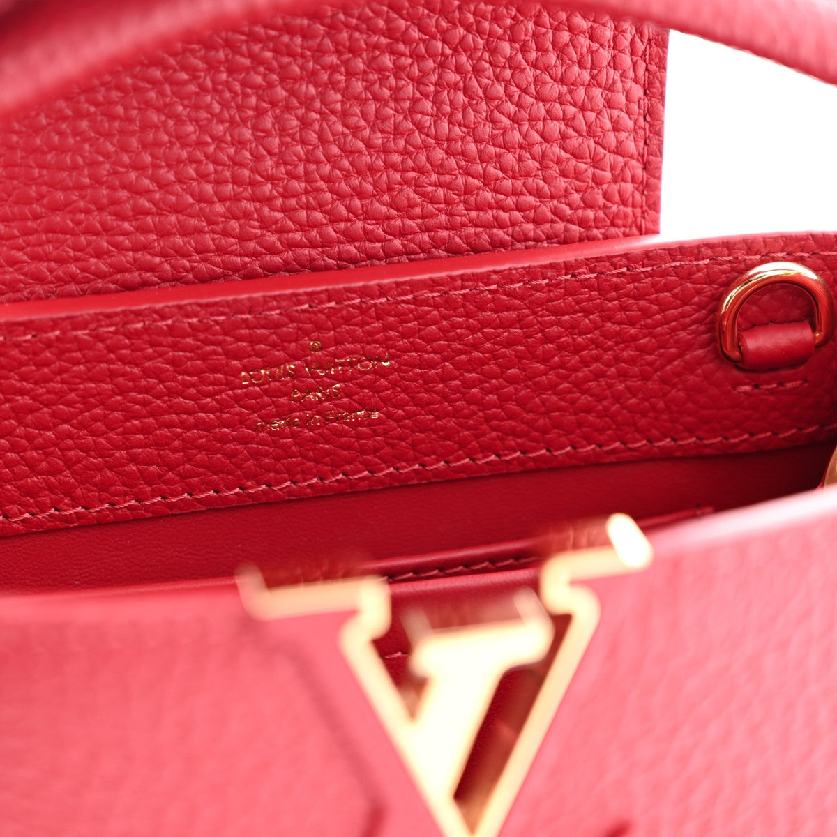 Taurillon Mini Capucines Scarlet