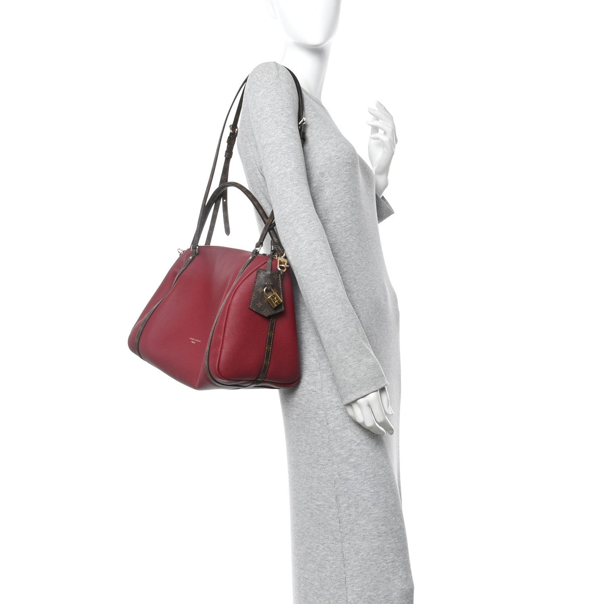 Calfskin Monogram Express MM Carmin Red