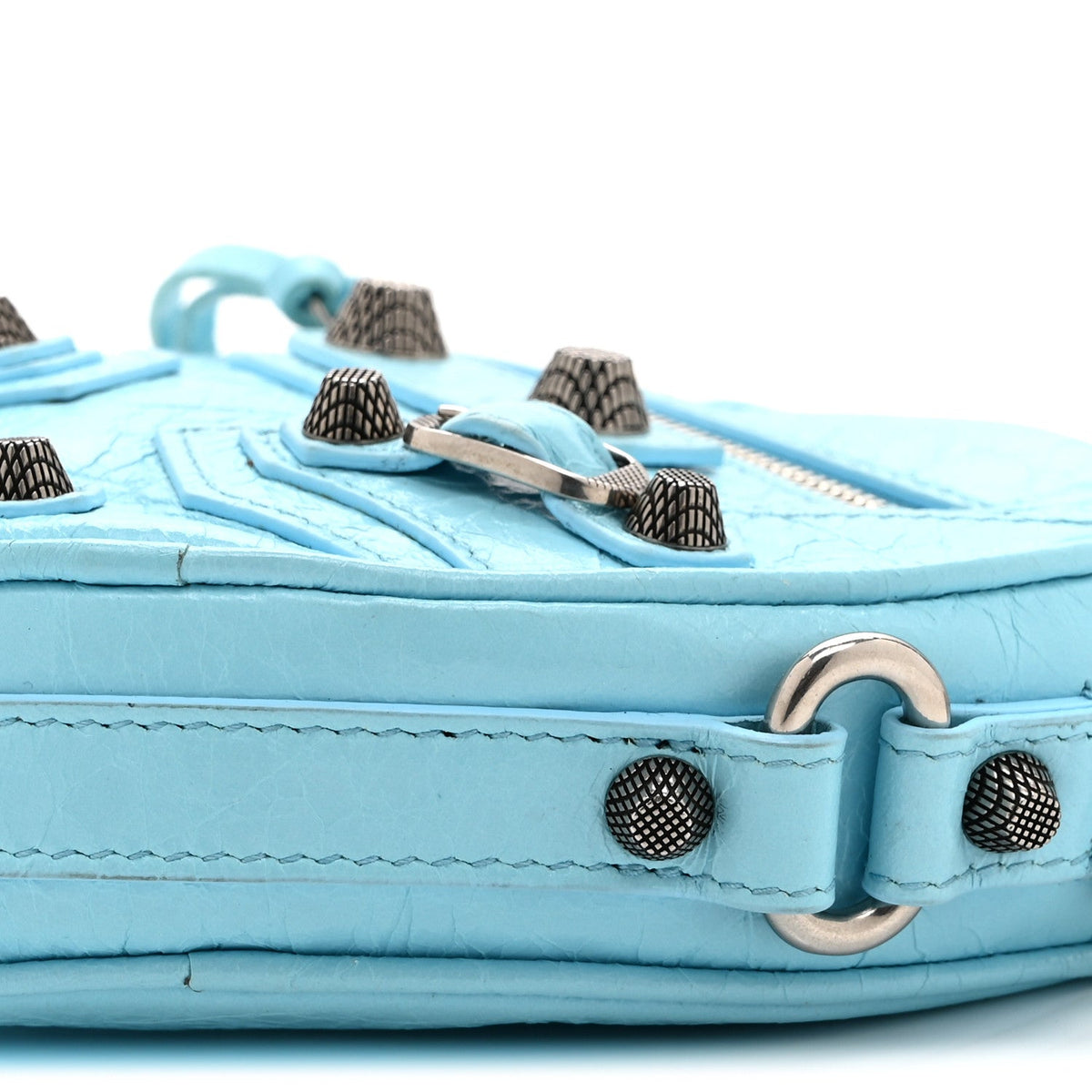 Agneau Arena Mini Le Cagole Heart Bag Blue
