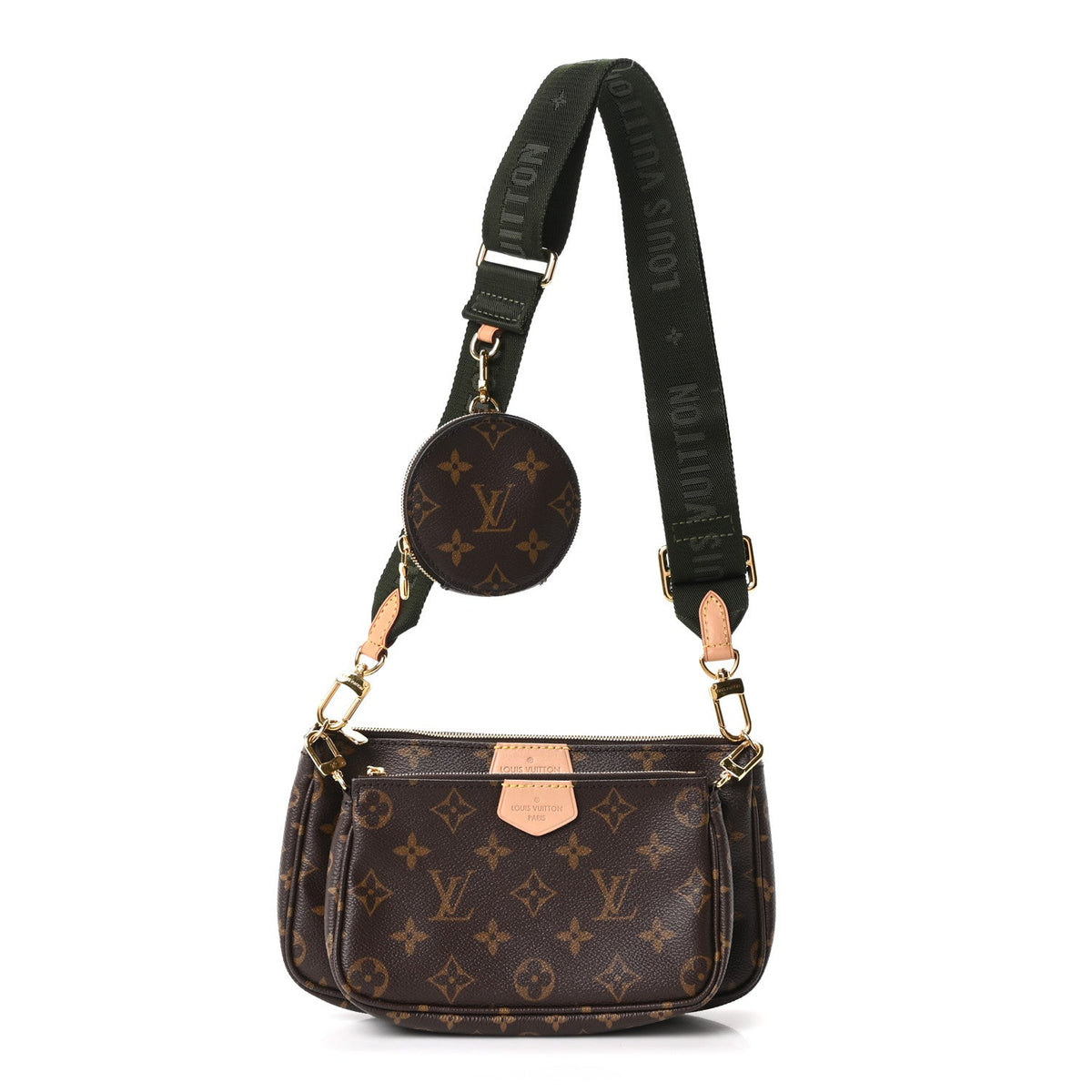 Monogram Multi Pochette Accessories Kaki Kaki
