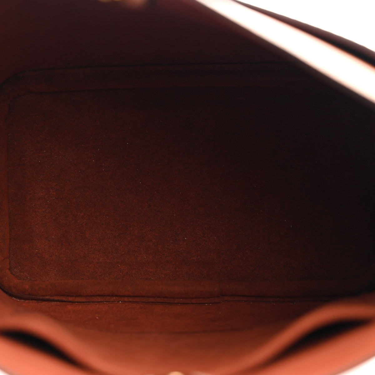 Calfskin Lock and Walk Bucket Cognac