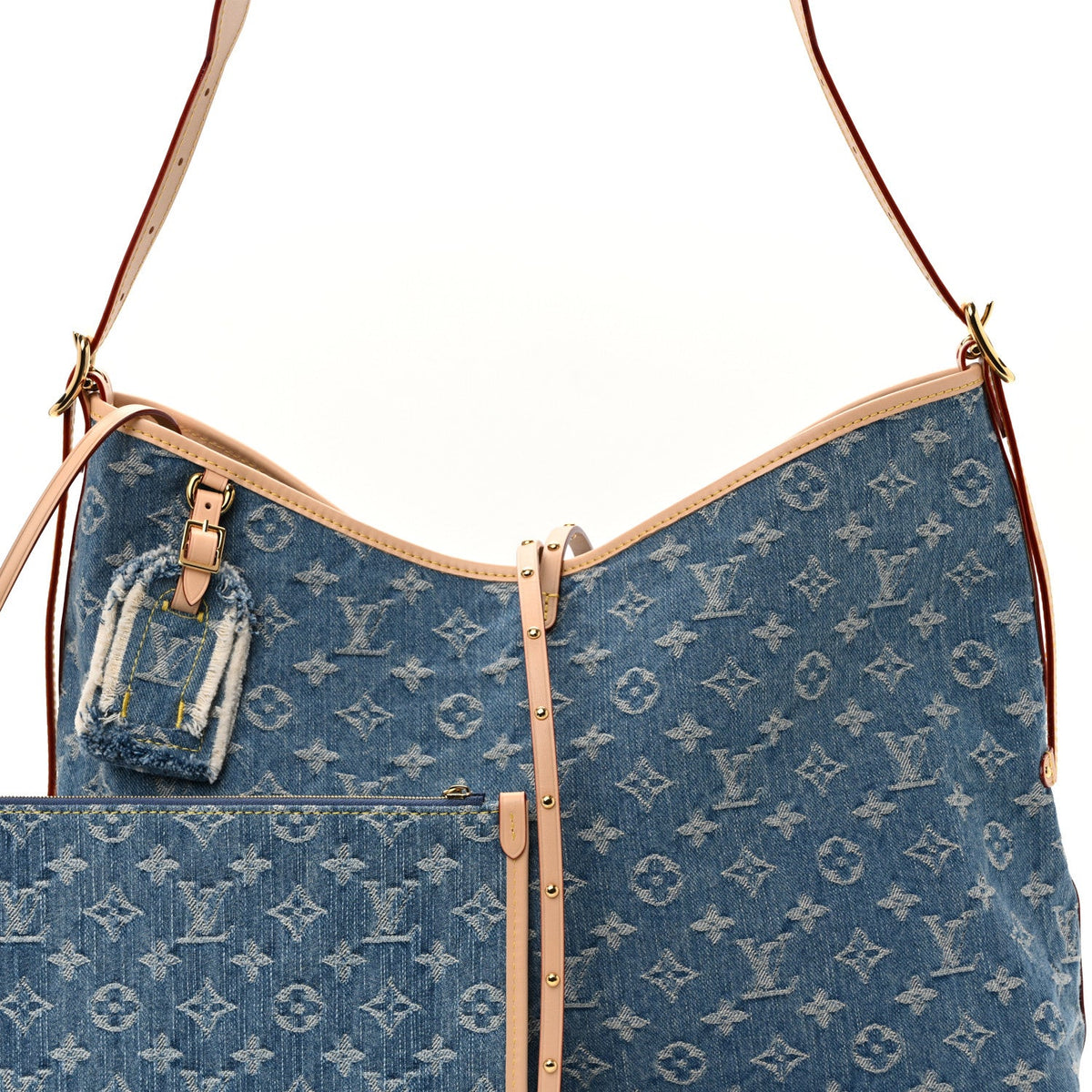 Monogram Denim CarryAll MM Blue