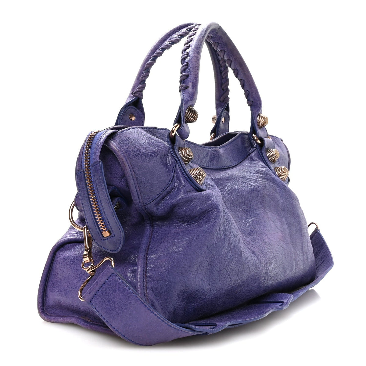 Agneau Giant 21 Rose Gold Hardware City Bleu Lavande