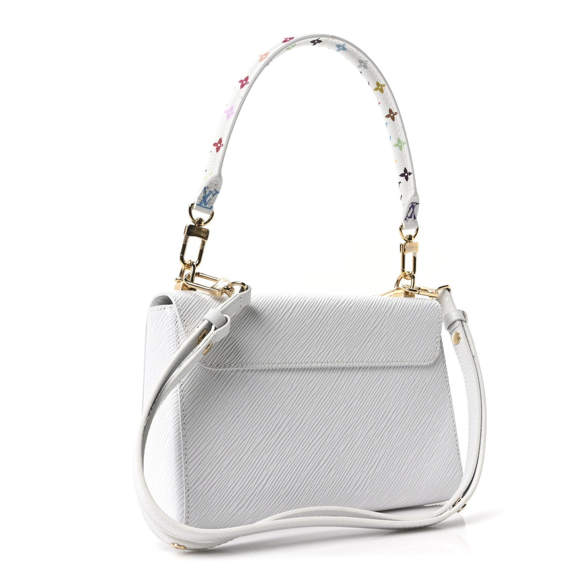 LV X TM Epi Twist MM Slim Shoulder Bag White