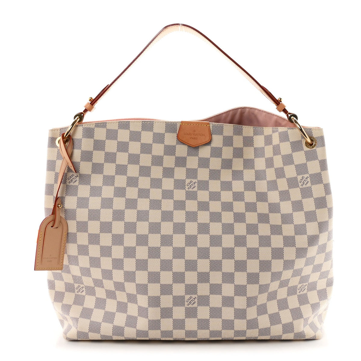 Damier Azur Graceful MM Rose Ballerine