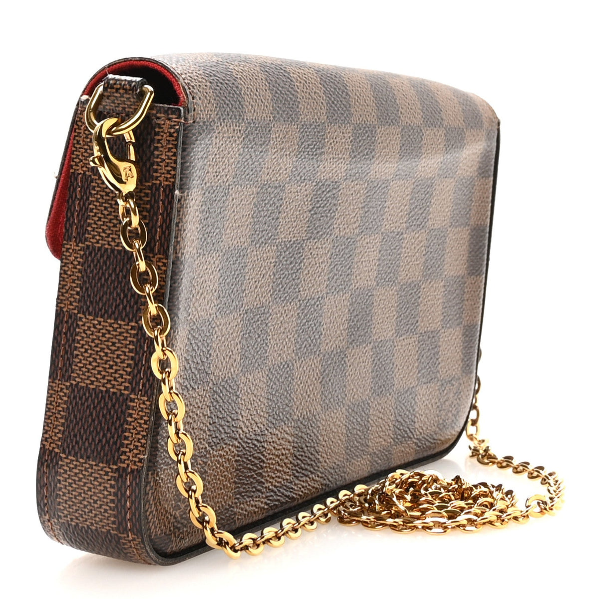 Damier Ebene Pochette Felicie Chain Wallet