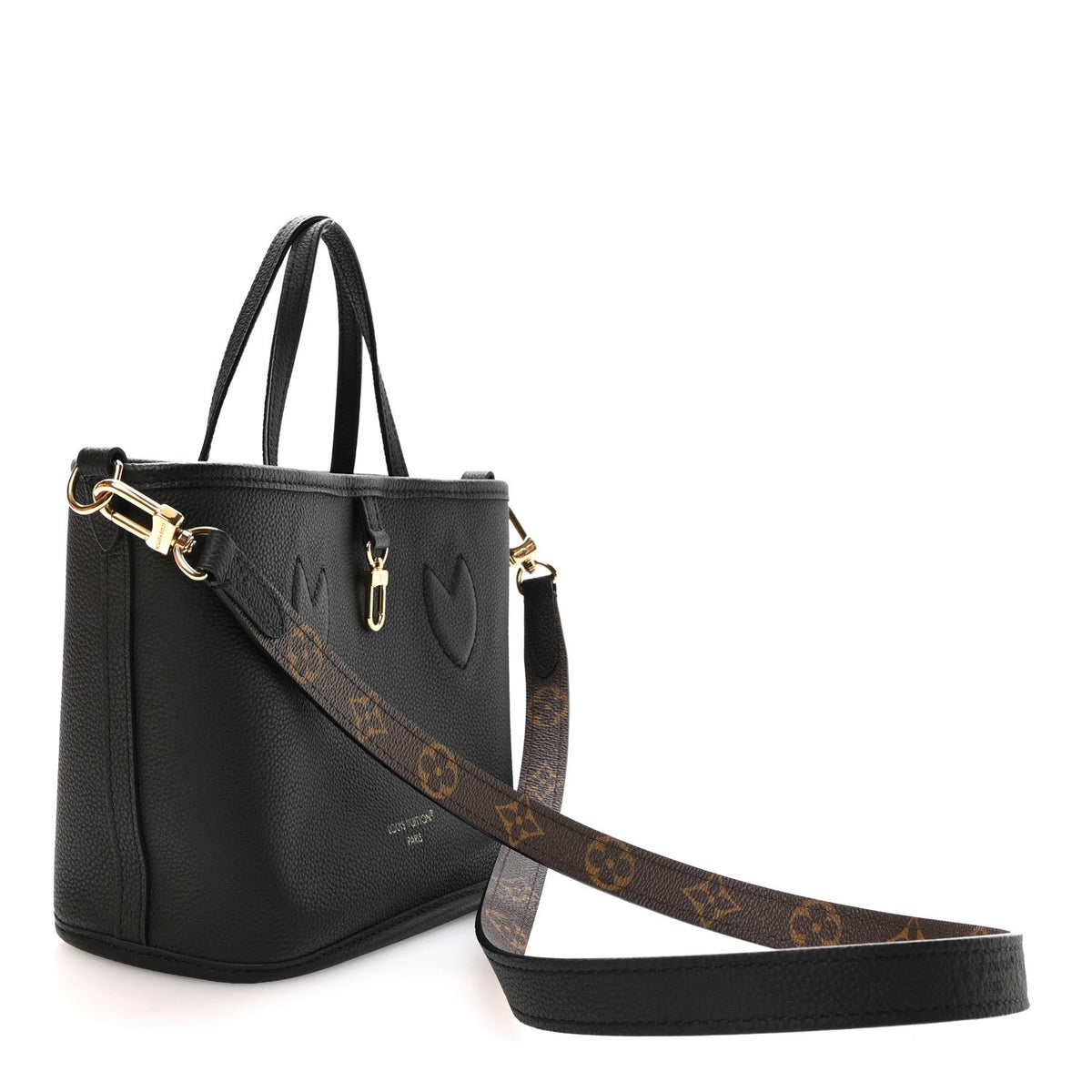 Monogram Neverfull Inside Out Bandouliere BB Black
