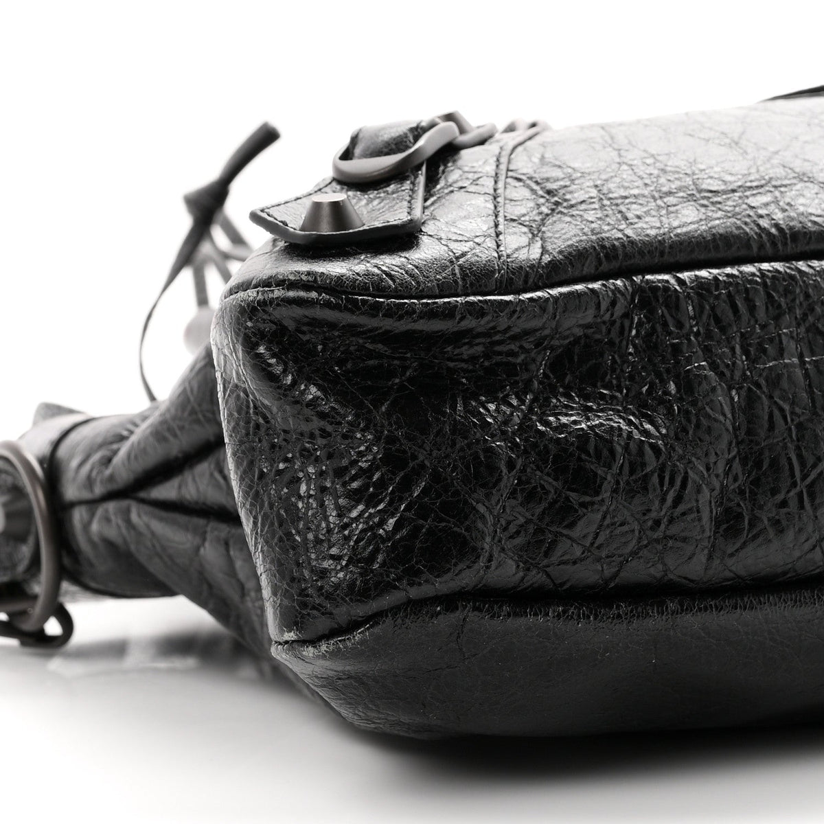 Agneau Arena Classic Hardware Le City First Bag Black