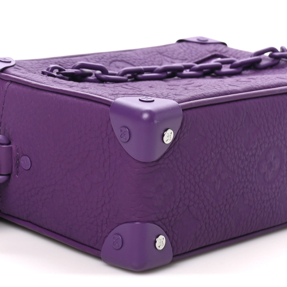 Taurillon Monogram Mini Soft Trunk Black Purple Night