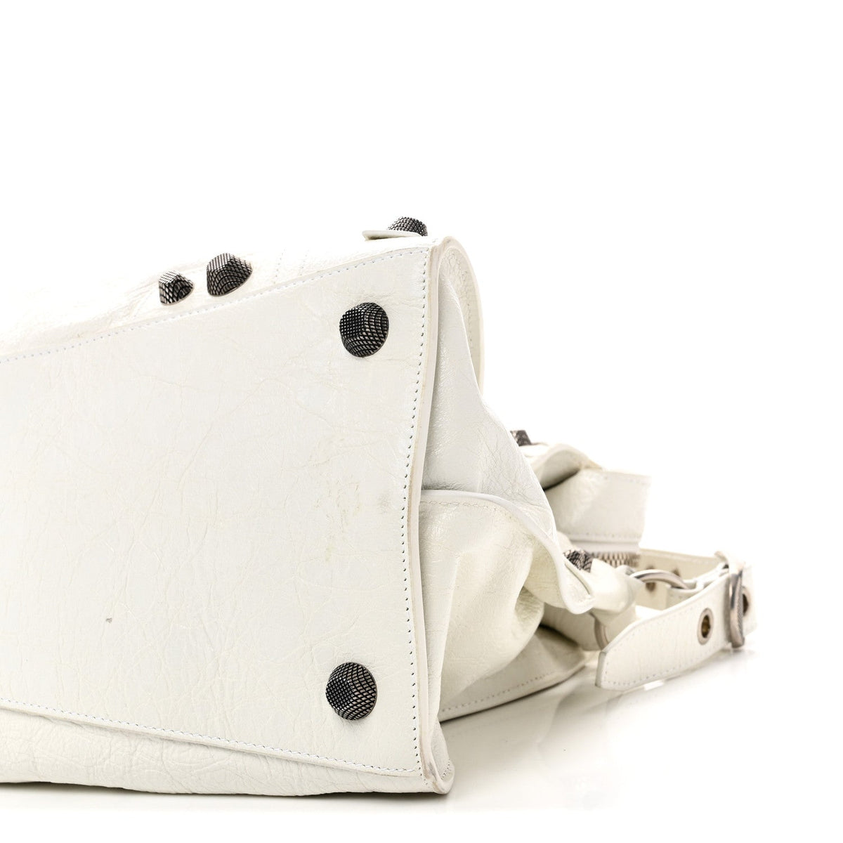 Agneau Arena Neo Cagole City Handbag Optic White