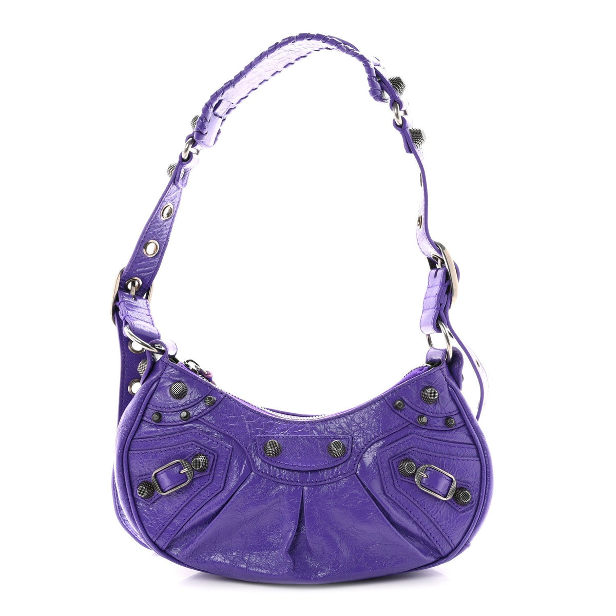 Agneau Arena Le Cagole Shoulder Bag XS Purple