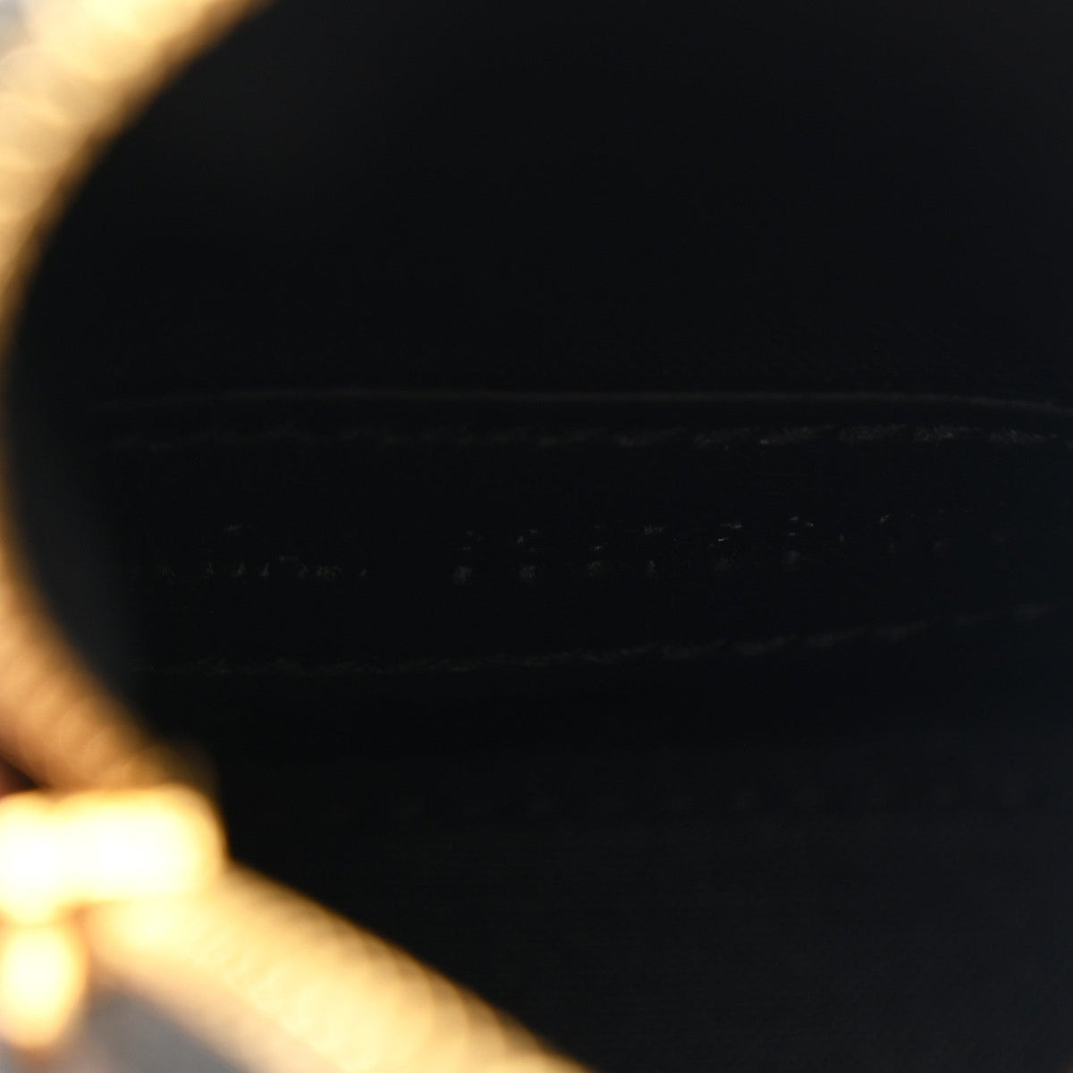 Grained Calfskin Logo Mini Ville Top Handle Bag Black White