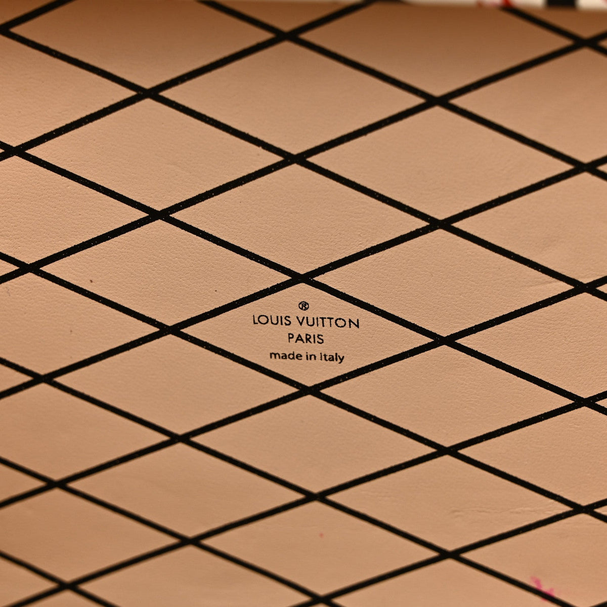 Calfskin Graphic Print Petite Malle
