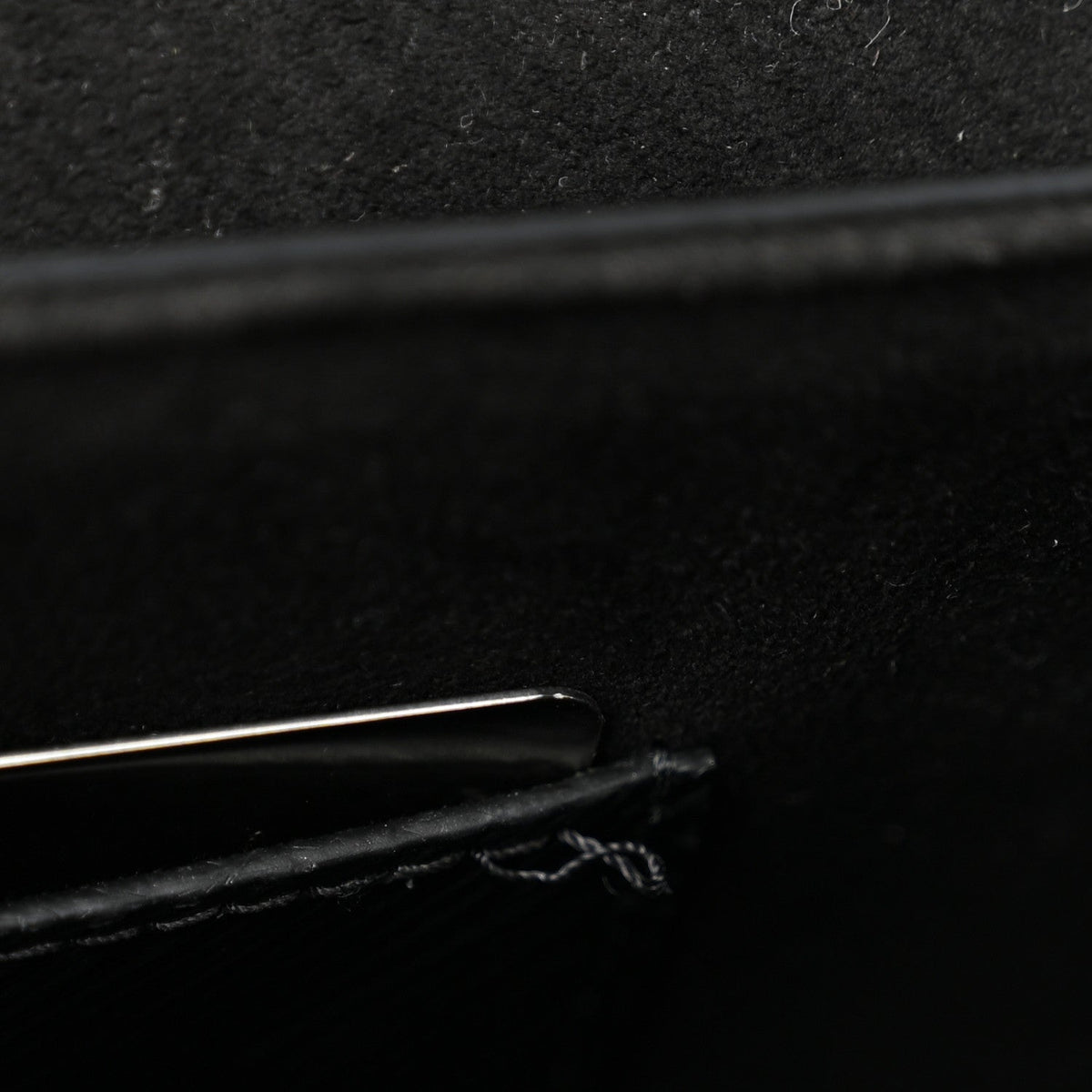 Epi Twist Shoulder Bag MM Matte Black