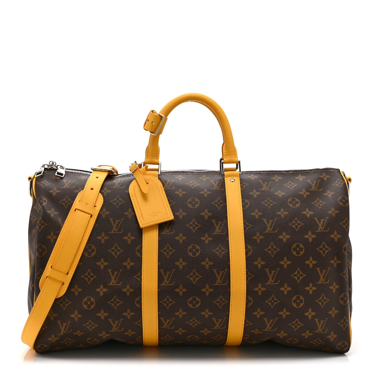 Monogram Macassar Keepall Bandouliere 50 Safran Yellow