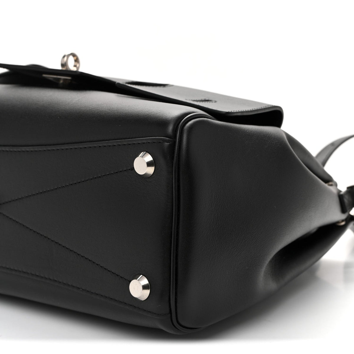 Smooth Calfskin Small Bel Air Carry All Bag Black