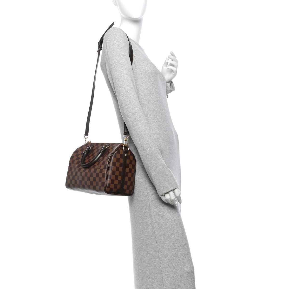 Damier Ebene Speedy Bandouliere 25