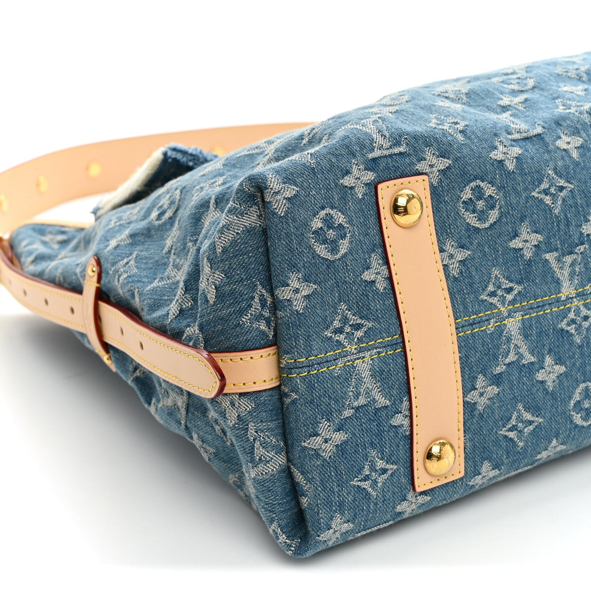 Monogram Denim CarryAll MM Blue