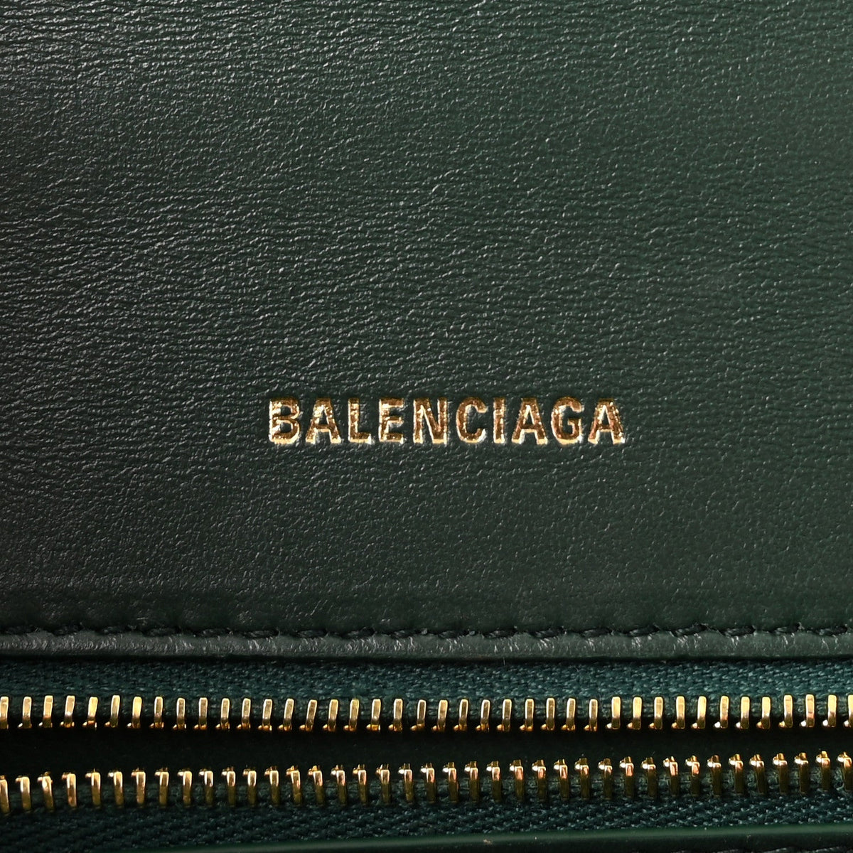Shiny Calfskin Crocodile Embossed Small Hourglass Top Handle Bag Forest Green