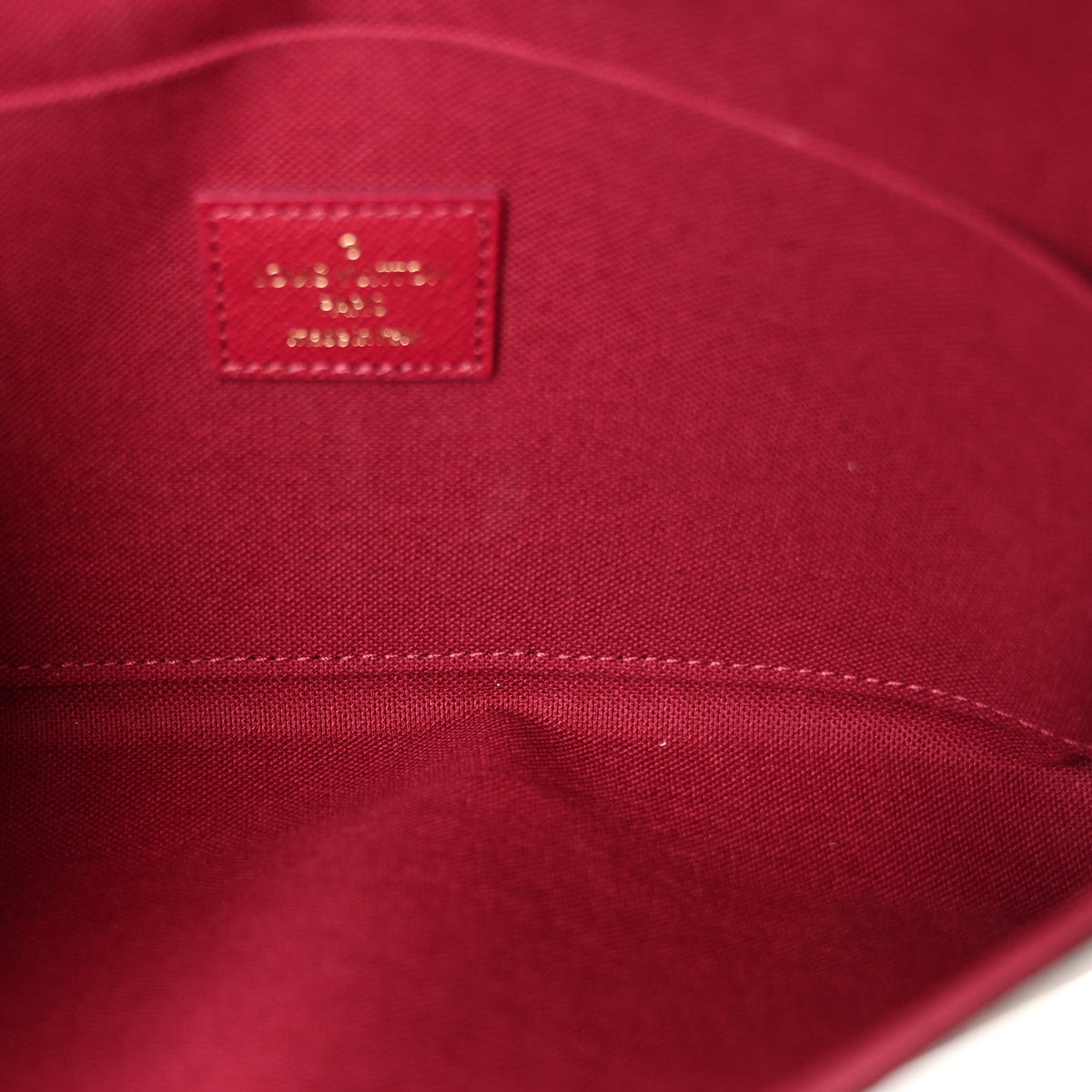 Monogram Pochette Felicie Chain Wallet Fuchsia
