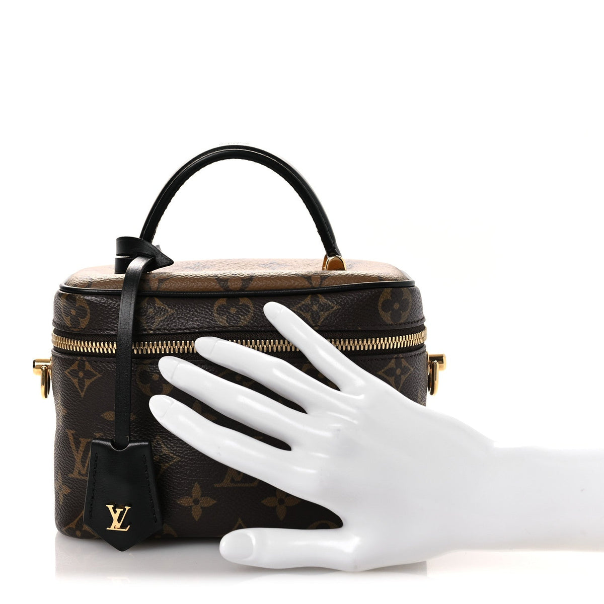 Reverse Monogram Vanity Chain Pouch