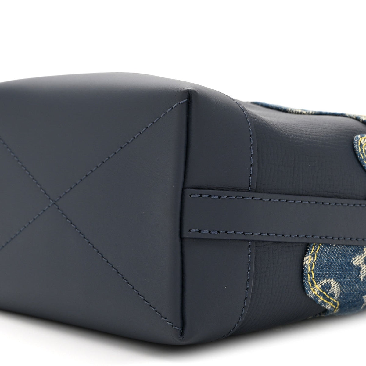 X NIGO Taurillon Monogram Denim Japanese Cruiser Blue