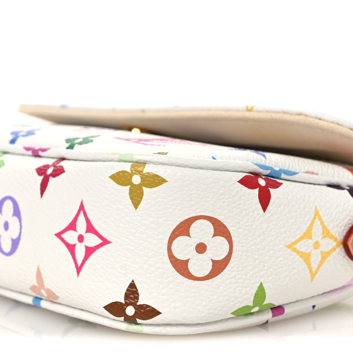 LV X TM Monogram Multicolor Ivy Wallet On Chain White