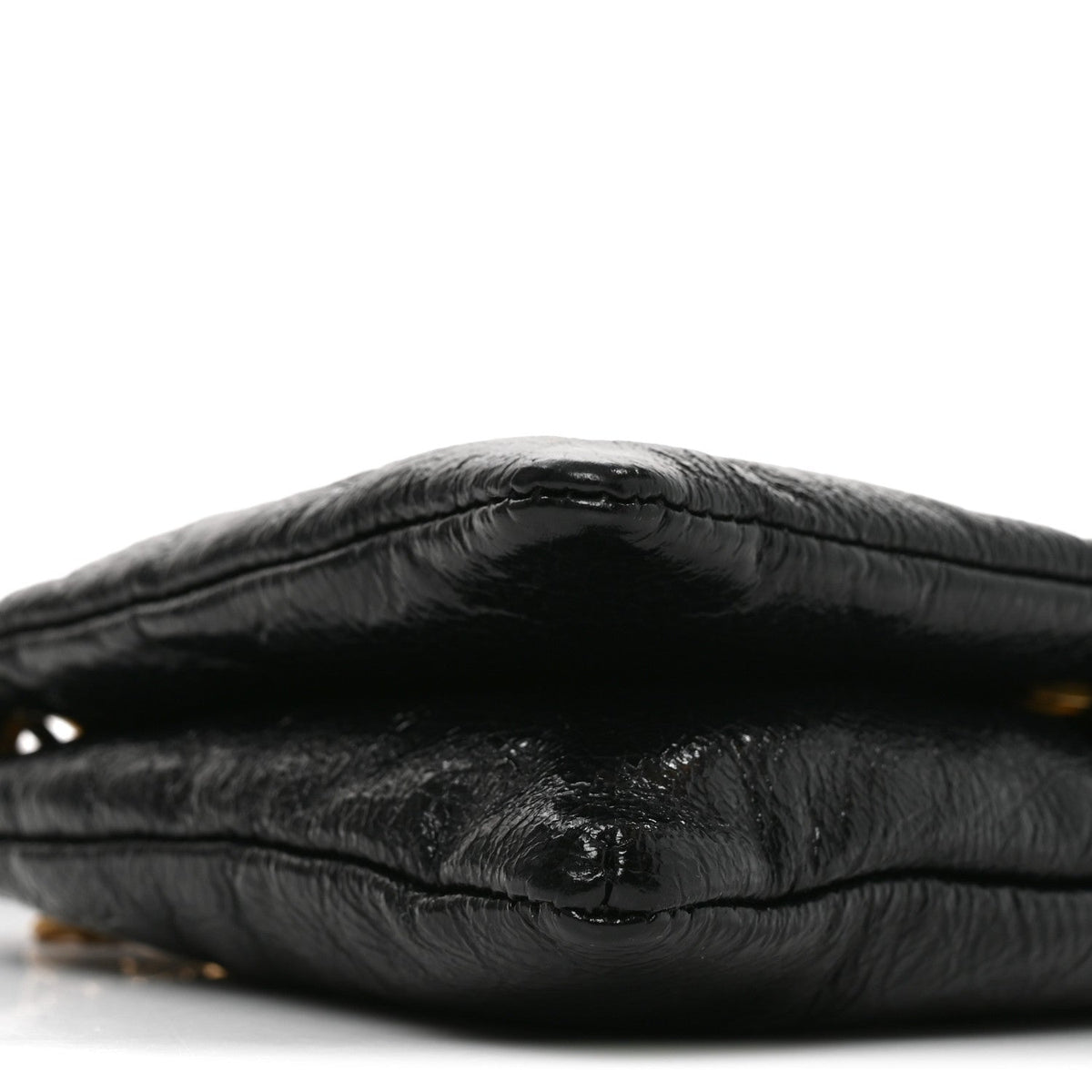 Arena Calfskin Puffy Monaco Chain Shoulder Bag  Black