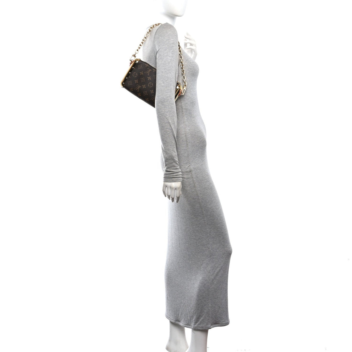Monogram Metal Studded Capsule Pochette