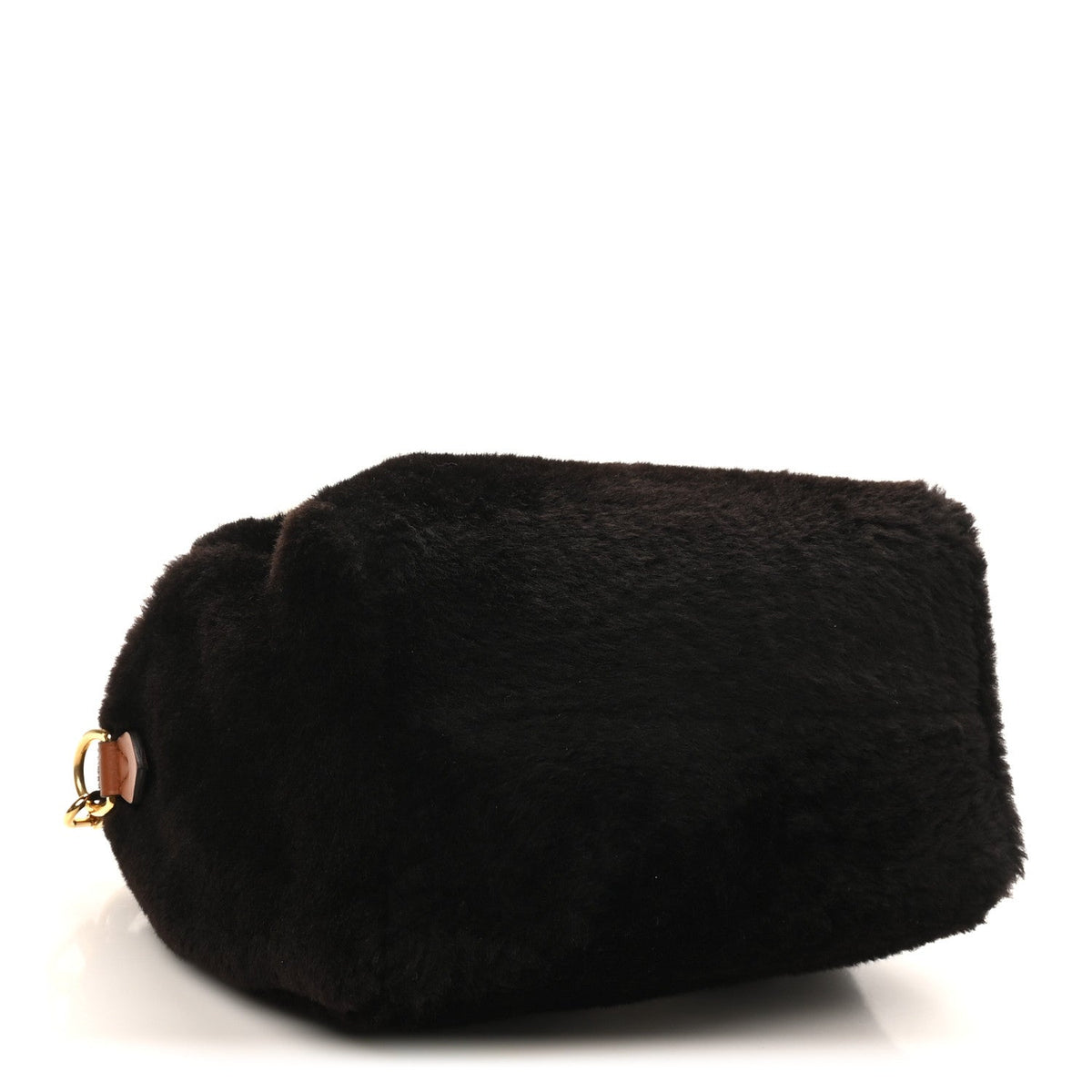 Shearling Monogram LV Ski Cozygram Speedy Bandouliere 25 Chocolate Cream