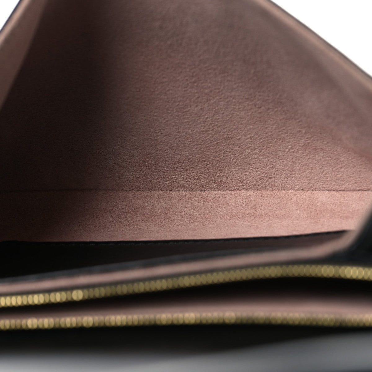 Lambskin Embossed Monogram Pochette Coussin Black