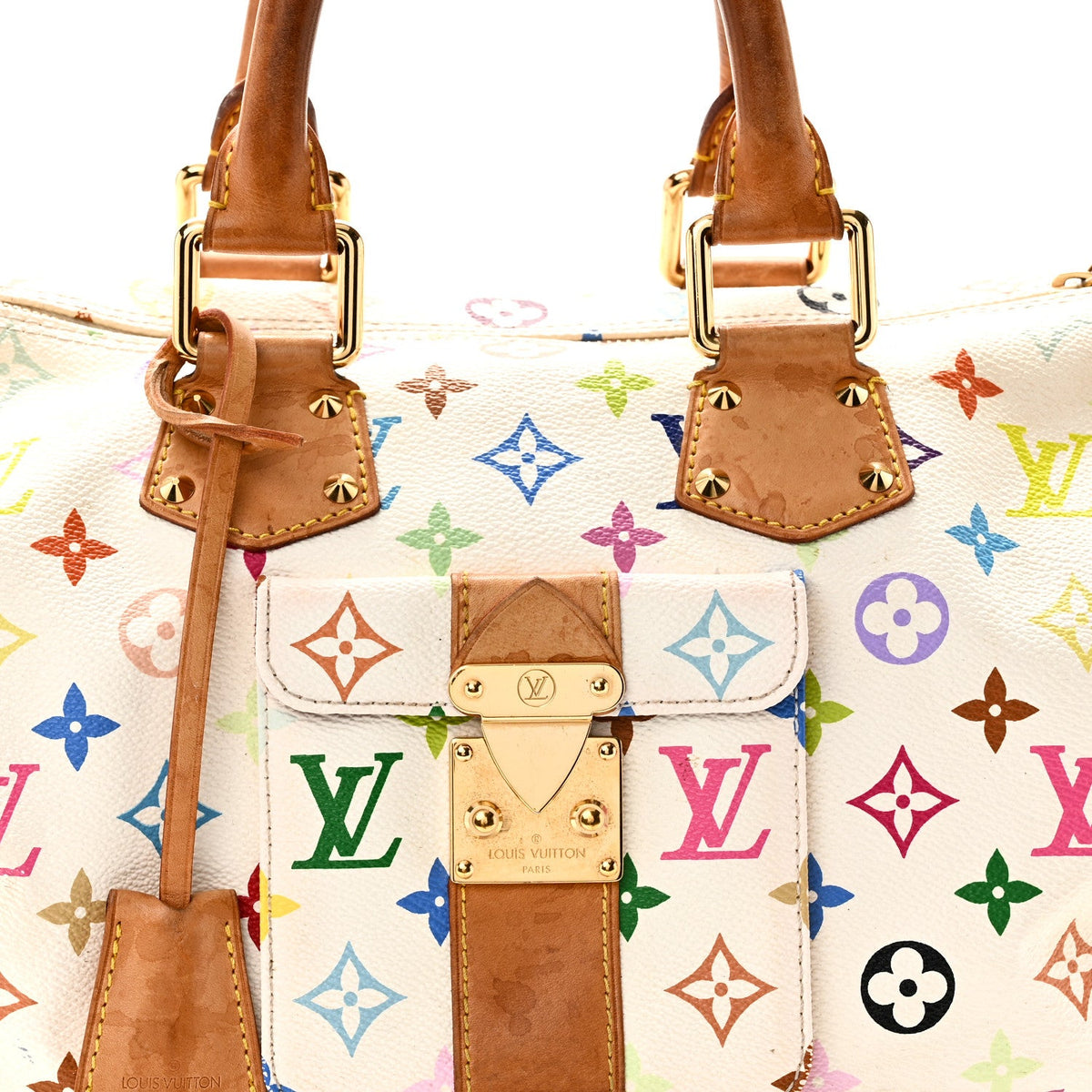 Monogram Multicolor Speedy 30 White