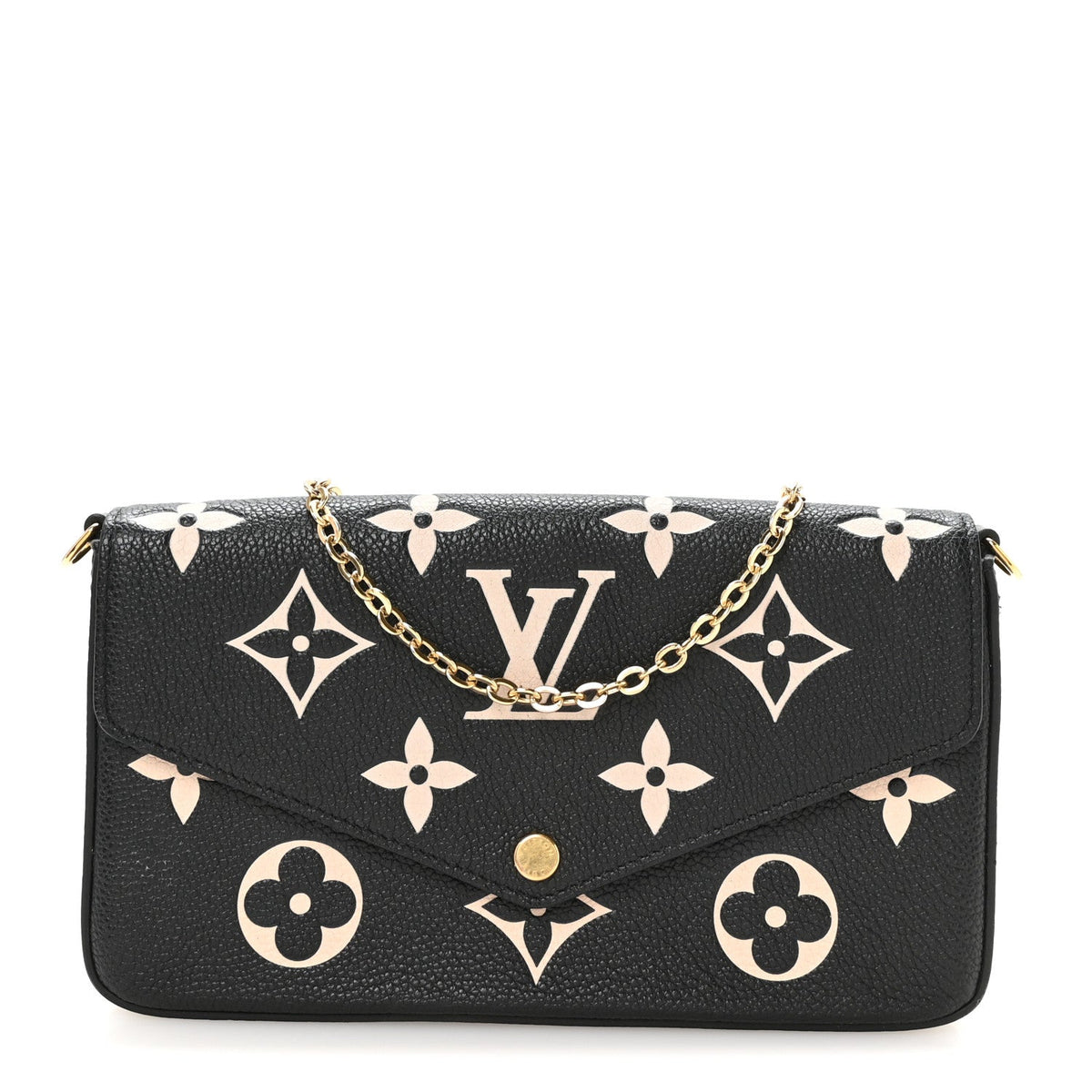 Empreinte Monogram Giant Felicie Pochette Black Beige