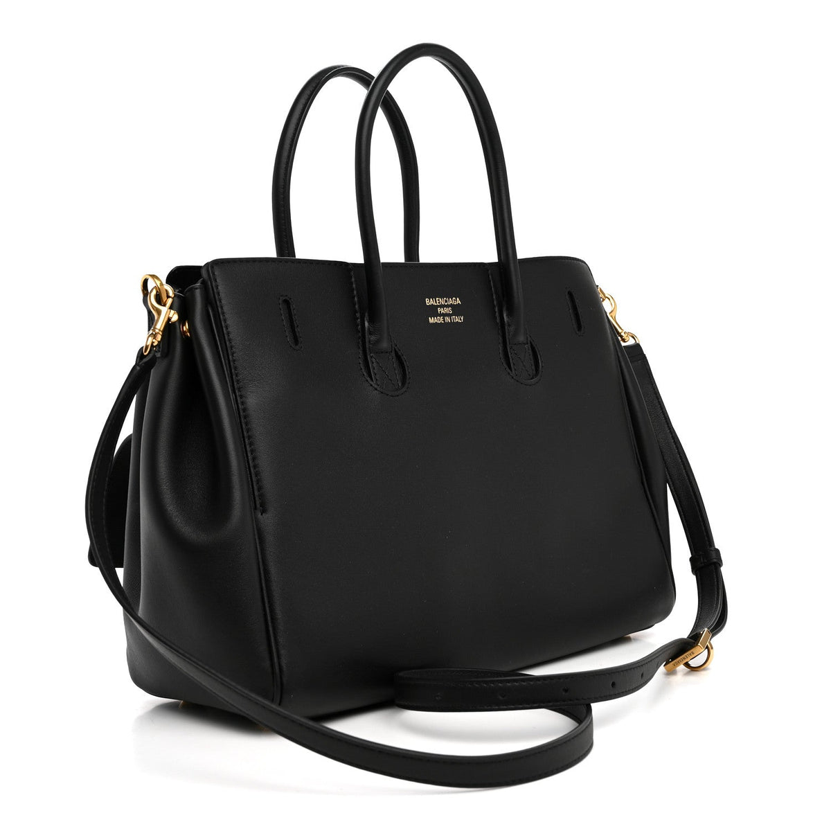 Smooth Calfskin Small Bel Air Carry All Bag  Black