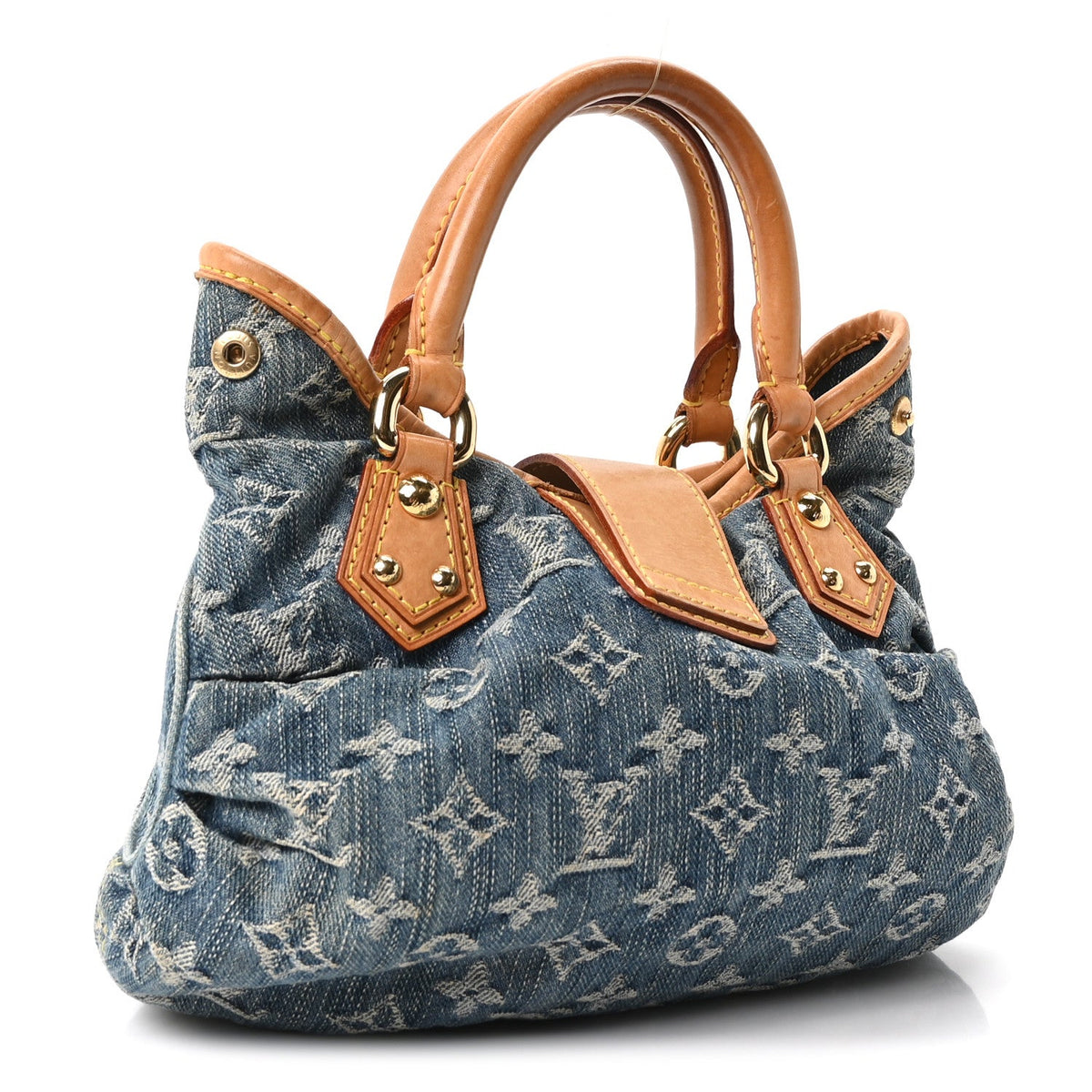 Monogram Denim Pleaty Blue
