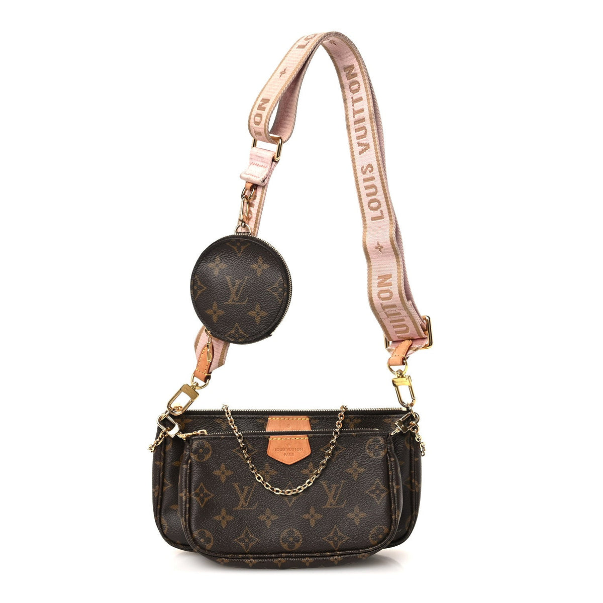 Monogram Multi Pochette Accessories Rose Clair