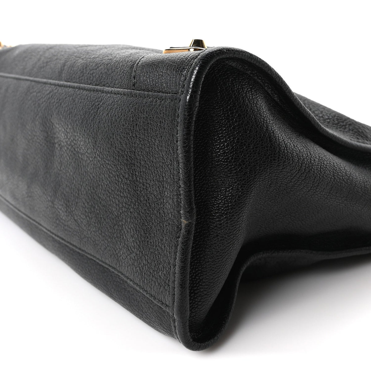 Chevre Gold Metallic Edge Hardware City Black