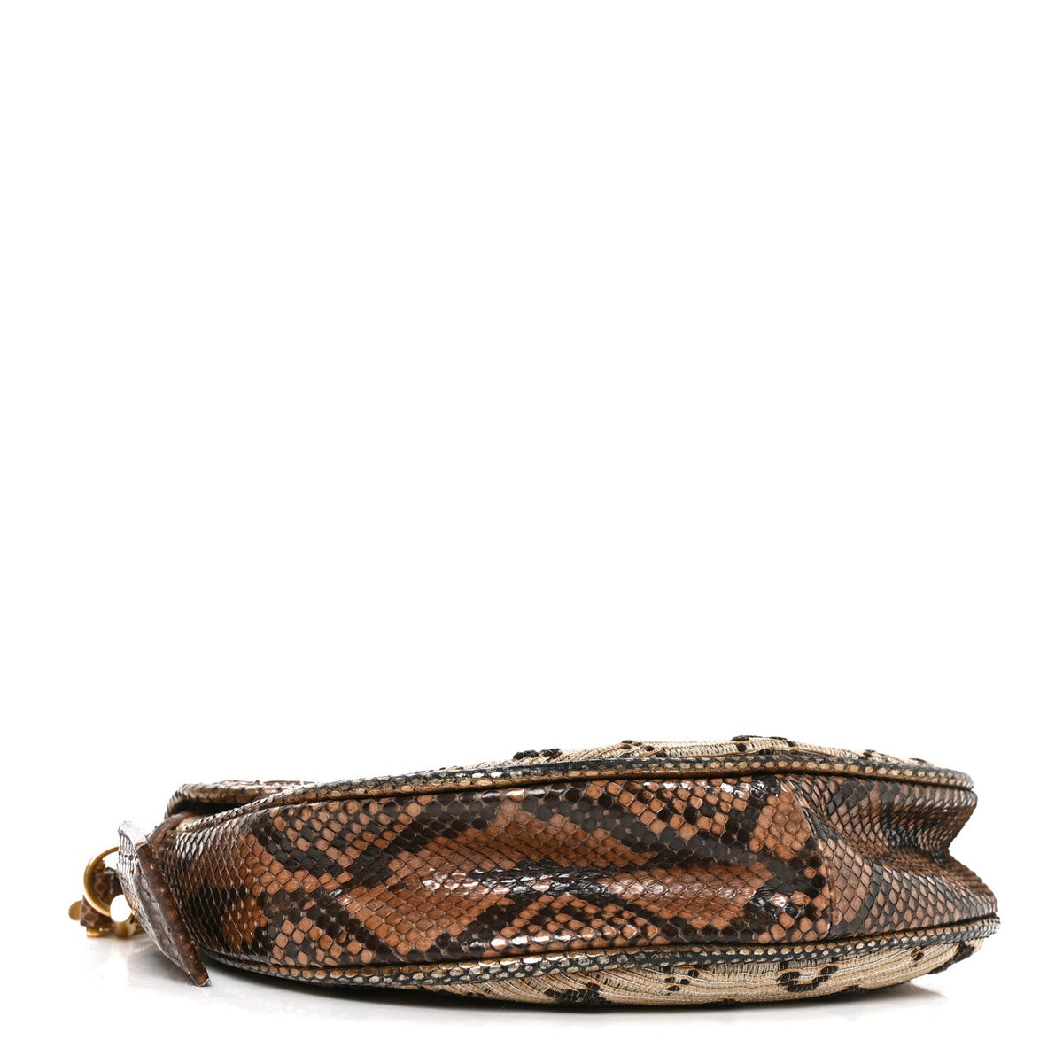 Snakeskin Suede Monogram Empire Ponant Marron