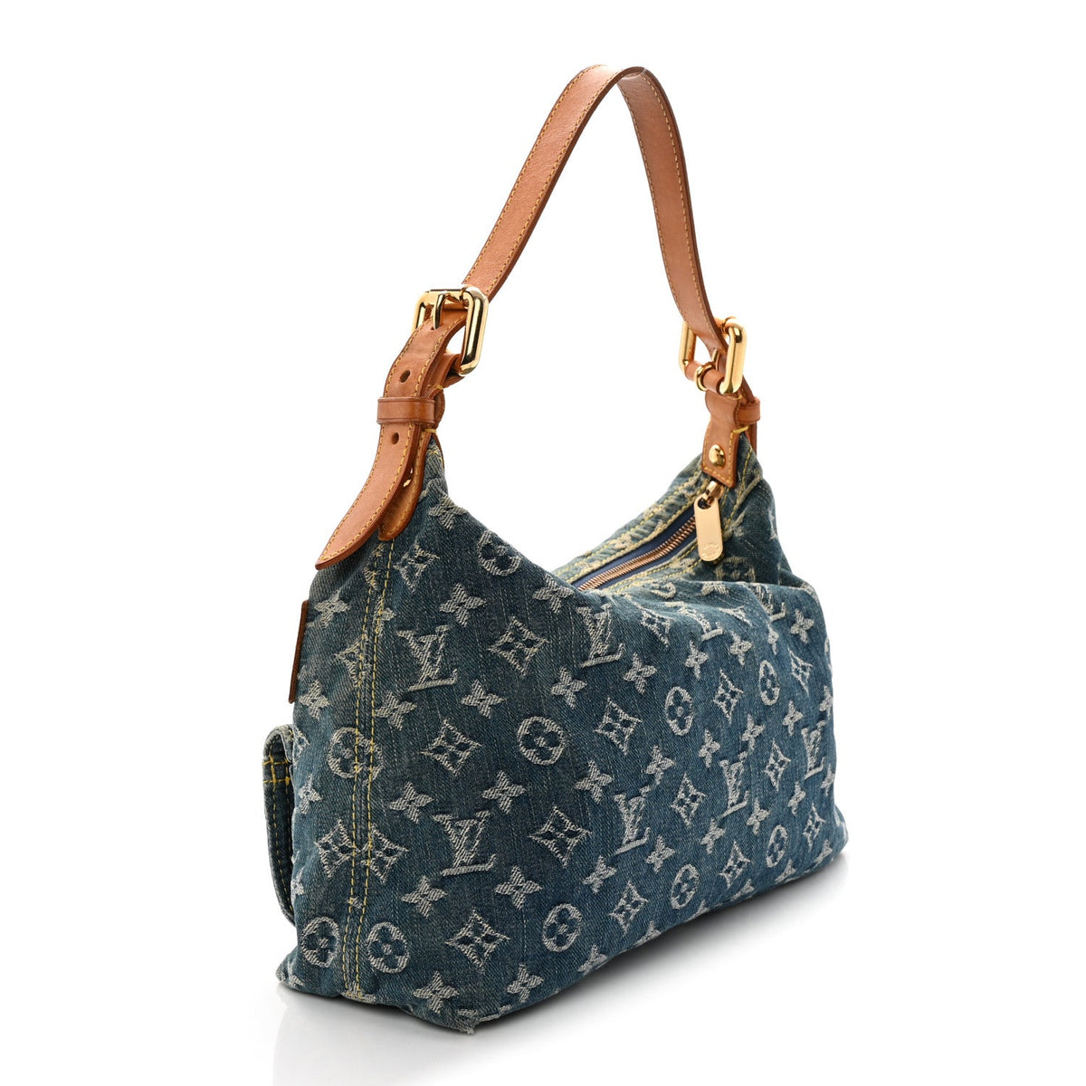 Monogram Denim Baggy PM Blue