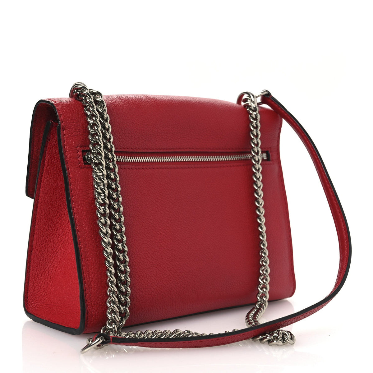 Soft Calfskin My Lockme Chain Bag BB Rubis