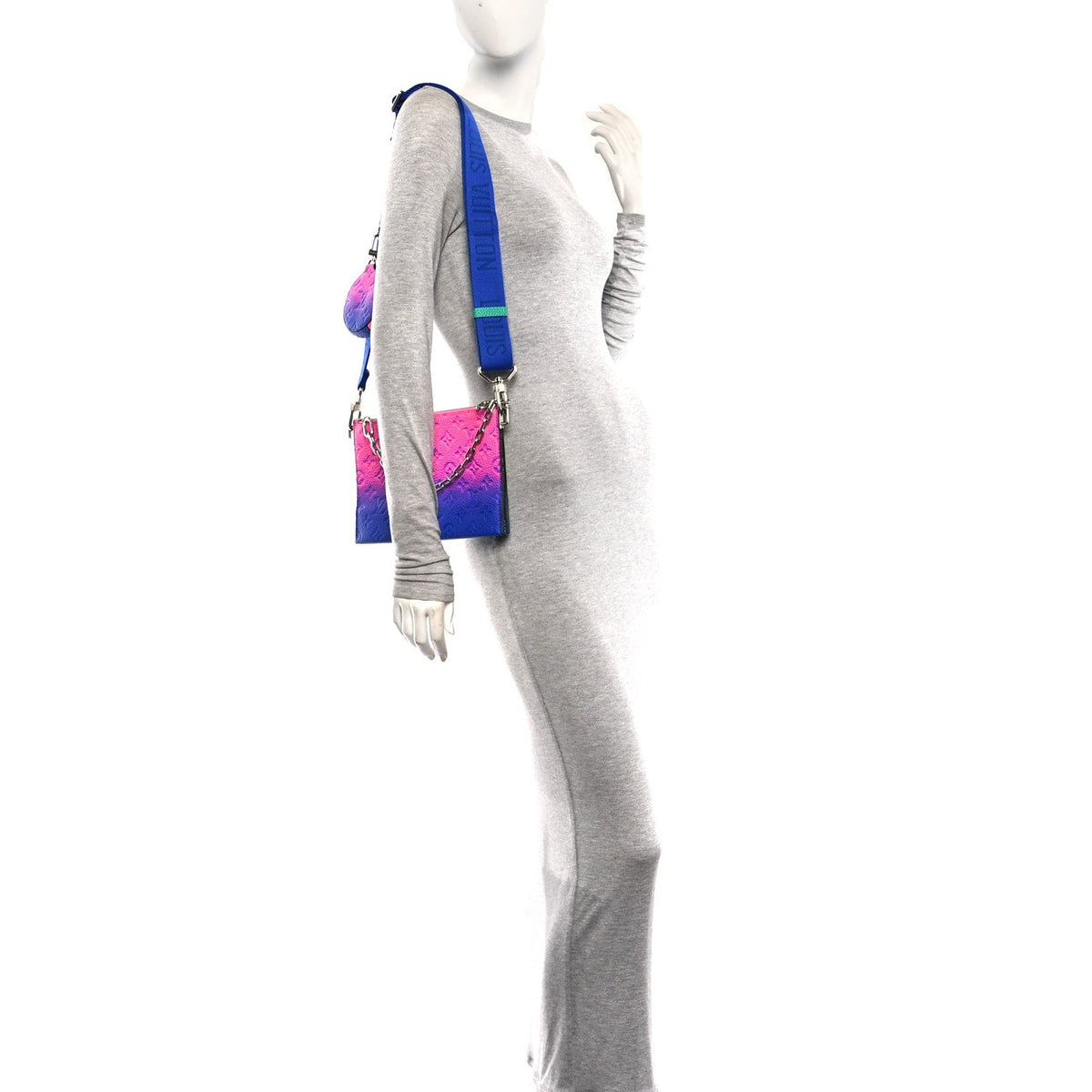 Taurillon Illusion Trio Pouch Bleu Rose