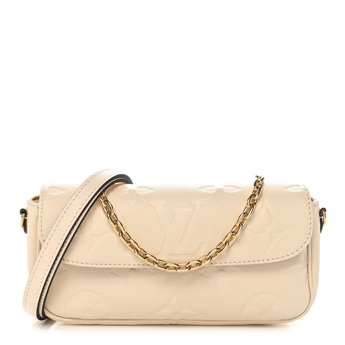 Empreinte Monogram Giant Ivy Wallet On Chain Cream