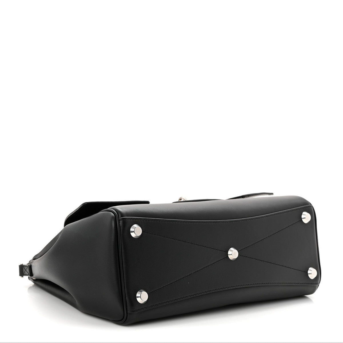 Smooth Calfskin Small Bel Air Carry All Bag Black