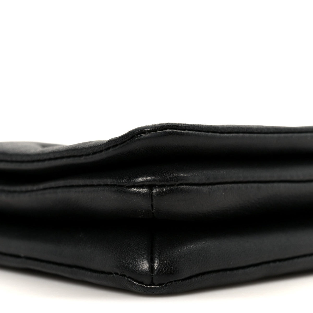Lambskin Embossed Monogram Pochette Coussin Black