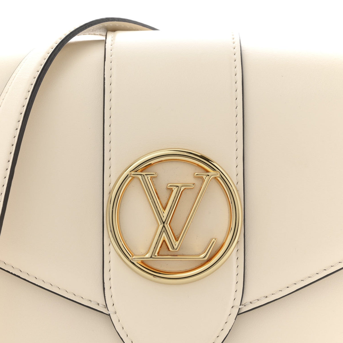 Smooth Calfskin LV Pont 9 Cream