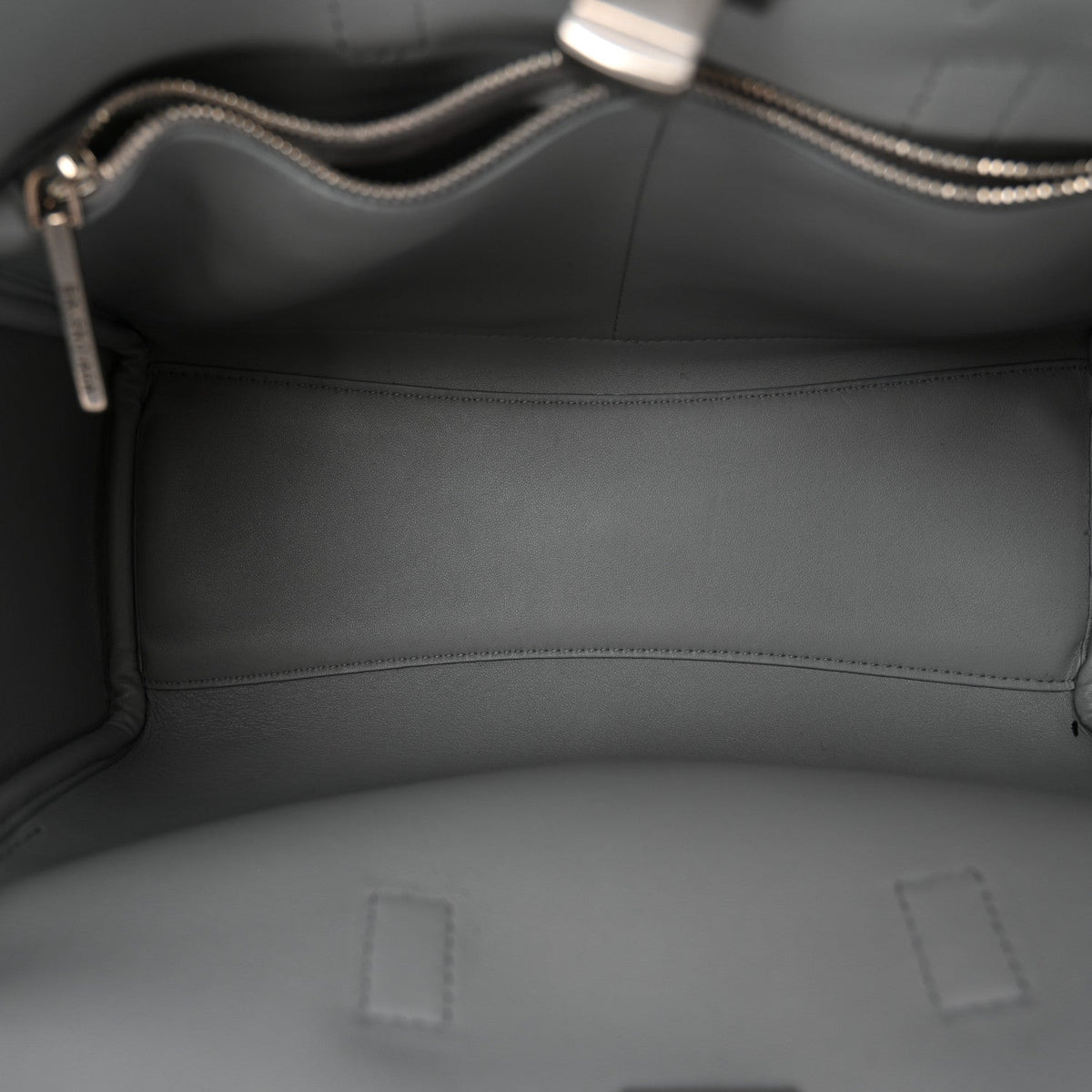 Smooth Calfskin Small Bel Air Carry All Bag Cloud Grey