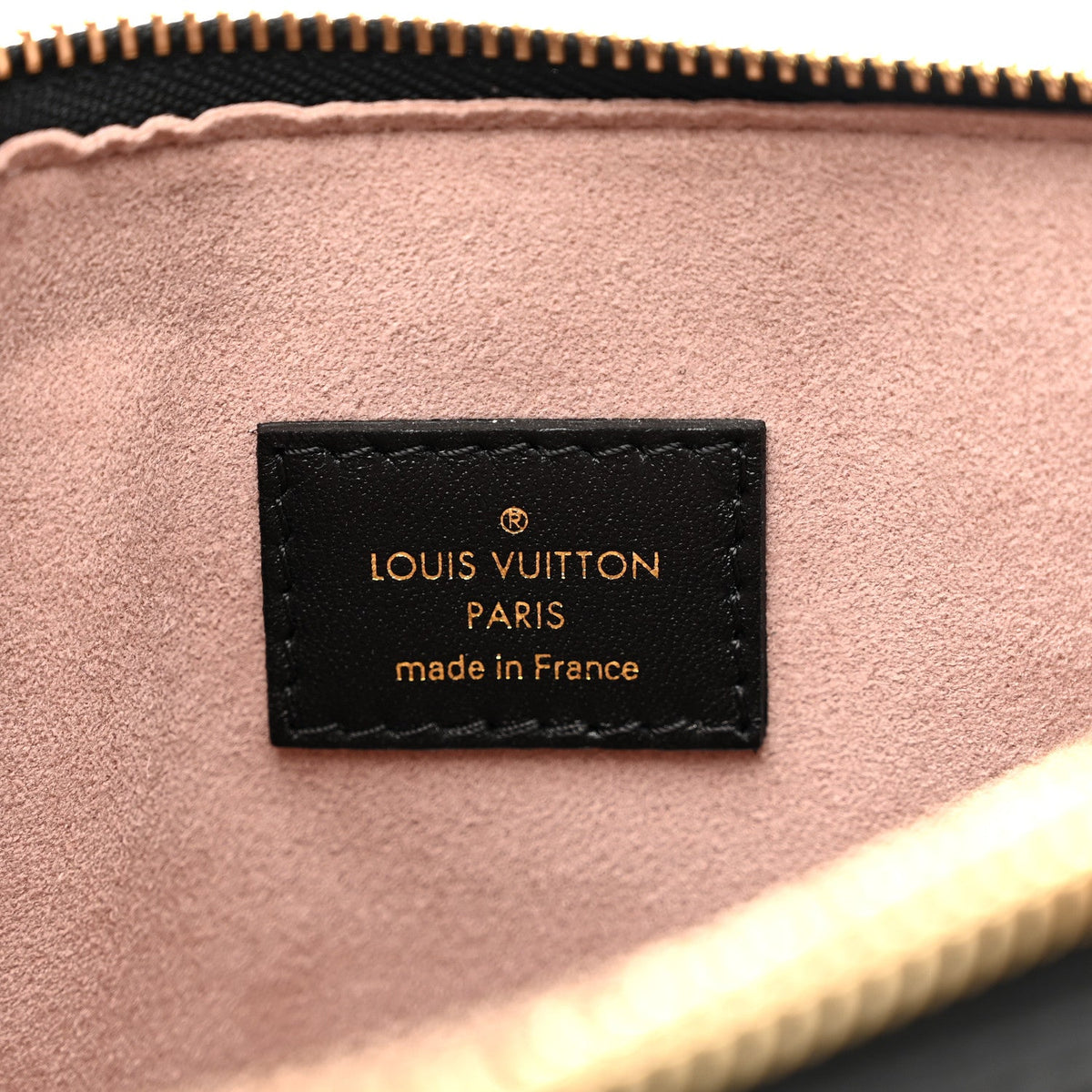 Lambskin Embossed Monogram Coussin PM Black