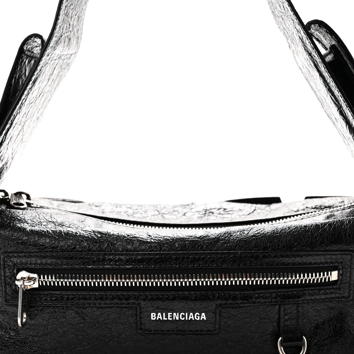 Agneau Arena Superbusy XS Sling Zip Shoulder Bag Black Black