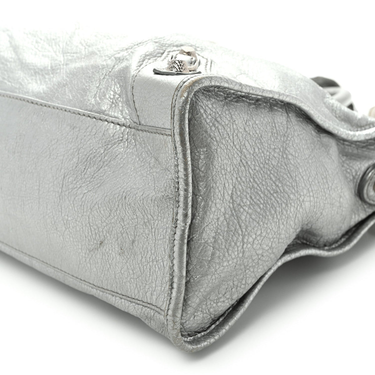 Metallic Agneau Giant 12 Silver Hardware City Gris Aluminum